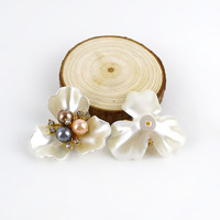 Broche de fleurs pour bouquet de mariée, accessoire de coiffure DIY Xinpeng, bouton en fausse coquille de perle
