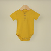 Vêtements pour nouveau-nés et tout-petits en gros, combinaisons, barboteuses, vêtements pour filles et garçons, vêtements unisexes pour bébés, barboteuse côtelée unie