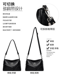 High Quality <b>Soft</b> <b>Leather</b> Luxury Handbags Purse Women <b>Bag</b> Designer Multi-pocket Crossbody Shoulder <b>Bag</b> for Female - Product Image 2