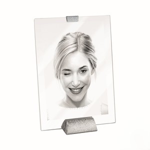 Cadre photo en verre argenté 13x18cm - Product Image 1