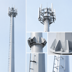 Poteau monopôle de 35 m en acier galvanisé haute résistance pour <span class=keywords><strong>site</strong></span> de <span class=keywords><strong>montage</strong></span> d'antenne - Prix usine - Product Image 5