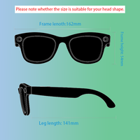 SENBONO M01 Lunettes intelligentes de mode avec caméra WIFI Prendre des photos Vidéo ChatGPT AI Traduction Appels Musique Lunettes de soleil intelligentes AI