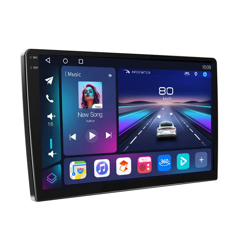 Universale Android 12 2K schermo QLED per auto Radio Android sistema di navigazione GPS 360 lettore Stereo panoramico per auto