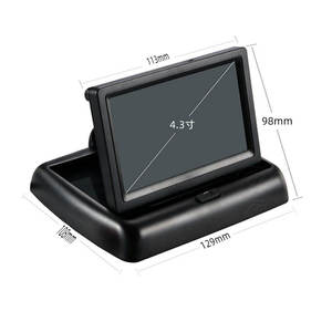 4.3inch Xe Màn hình TFT <span class=keywords><strong>LCD</strong></span> xe phía sau xem màn hình hiển thị bãi đậu xe chiếu hậu hệ thống cho sao lưu đảo ngược máy ảnh - Product Image 1