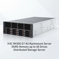 Serveur en rack 4U H3C UniServer R4300 G7 de niveau entreprise, serveur de stockage pour le calcul en nuage, prêt à être expédié