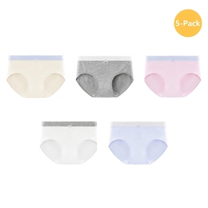 Culotte string taille moyenne en pur coton, sans couture, respirante, confortable, antibactérienne, sexy et adorable pour <span class=keywords><strong>étudiant</strong></span>es - Product Image 1