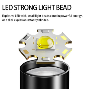 Giá thấp màu đen mini <span class=keywords><strong>LED</strong></span> Đèn Pin hoạt động ngoài trời sử dụng ba mức độ mờ đèn pin - Product Image 4