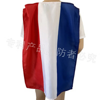 Neuheiten Patent Hersteller Custom 2026 Fußballfans Merchandise Country Body Flag Fan T-Shirt mit Cape