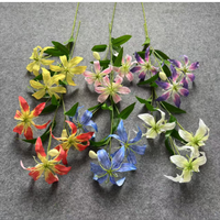 Shangchu Lily Flame Lily Bunga Buatan Sutra Realistis Rangkaian Pernikahan Dekorasi Rumah Alat Peraga Fotografi Gaya Modern