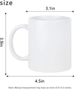 Tasses en céramique personnalisées avec logo, 11 oz et 15 oz, cadeaux, objets promotionnels, tasses à café en céramique imprimées, fabricant de tasses en céramique personnalisées - Product Image 2