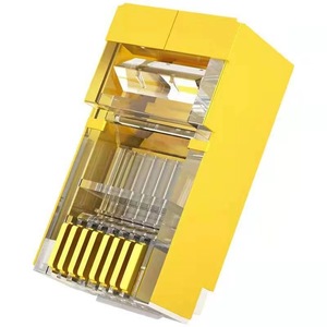 Connecteur Ethernet RJ45 blindé 8 broches mâle 8P8C STP FTP Cat5e Cat6 plaqué or haute conductivité durable modulaire - Product Image 4
