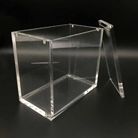 Boîte de rangement en acrylique de haute qualité pour cartes TCG Pokémon avec couvercle magnétique, anti-UV, vente en gros