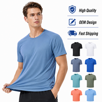 T-Shirt Sportiva da Uomo Leggera, Personalizzabile con Logo, Anti-Pilling, Traspirante, Morbida, Elastica e Assorbente