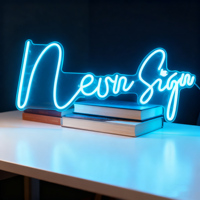 Desain Gratis Neon Sign LED Kustom Bentuk Warna Besar Gantungan Dinding Akrilik Huruf Personalisasi Dekorasi Iklan Remote