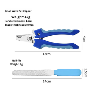 Cortaúñas de acero inoxidable para perros y mascotas, juego de manicura con Lima, cubierta protectora de seguridad para gatos y perros - Product Image 2