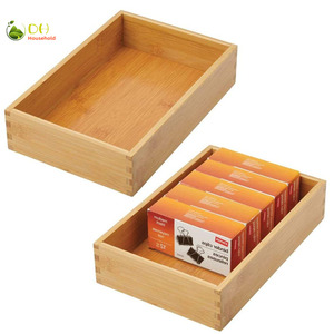 Organizzatore Classico Semplice in Bambù per Cassetti e Scrivania, <span class=keywords><strong>Dimensioni</strong></span> 26.7x16.5x6.4cm, per Ufficio, Cucina, Casa, Bagno - Product Image 3