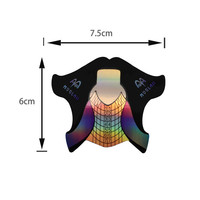 Pochoirs de guidage en plastique pour extensions d'ongles en gel UV acrylique français, portables, pour marque privée, pour la beauté