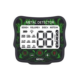 Détecteur de métaux portatif, bobine de 30 cm, multifréquence, plastique noir, usage adulte - Product Image 3