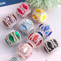 Perles rondes DIY en strass pour accessoires de bracelet, chaînes de téléphone portable, sacs à clés, stylos