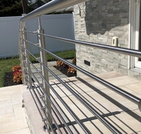 Poteaux de balustrade en acier inoxydable pour clôtures et rampes d'escalier, supports de barres et poteaux de rampe d'escalier en acier inoxydable