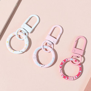 Llavero TYY con Anillo de Rosca en Forma de Donut, Color Caramelo, Aleación de Zinc, Accesorio de Joyería DIY - Product Image 3