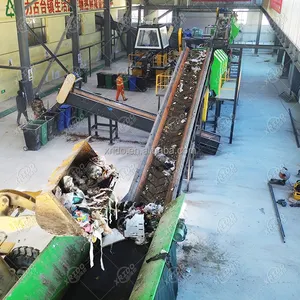 300T/D Stedelijk Afval Sorteren Trommel Scherm Voor Gemeentelijke Vaste Afvalrecycling Installaties Trommel Scherm Machine