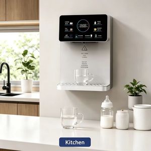 Distributeur d'eau mural intelligent à chauffage instantané chaud et froid, sans réservoir, pour consommation directe, avec logo personnalisé, double fonction - Product Image 1