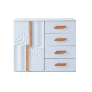 Cómoda Moderna para Dormitorio LILIUM, Calidad Excepcional, Agrega Elegancia, Calidez y Tranquilidad, Líneas Sencillas, Detalles en Madera Natural - Product Image 1