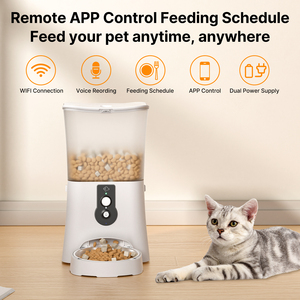 Distributeur automatique intelligent pour chats 3L/5L avec contrôle par application WiFi pour aliments secs et croquettes dans les foyers très occupés - Product Image 2