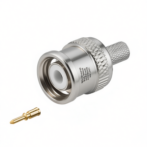 ขั้วต่อ BNC แบบ Crimp สำหรับสายโคแอกเชียล RG59 RG62 ขั้วต่อ RF - Product Image 2