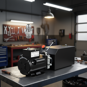 Unidad de potencia hidráulica Vetor de 14 cuartos y 2950 PSI eléctrica para elevador de coches y remolque basculante 220V 60Hz 1 Ph - Product Image 2