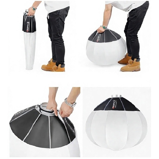 Best Round KQ-65 26inch Lantern Softbox Spherical Collapsible Ball shape flash diffuser soft box Bowens Mount Studio Video ball