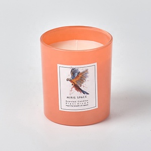 Velas <span class=keywords><strong>Comprar</strong></span> en línea Cera de soja orgánica personalizada Etiqueta privada Vela de vidrio de color perfumado para la venta - Product Image 5