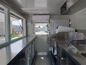 <span class=keywords><strong>Remorque</strong></span> de concession standard américaine avec gril et friteuse, prix abordable, pour vente de glaces et de nourriture, camion de restauration mobile - Product Image 6