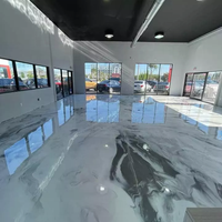 Résine époxy liquide transparente JINHUA, peinture de sol auto-nivelante, peinture de sol