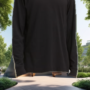 เสื้อยืดสปอร์ตผ้าฝ้าย/ใยไผ่ 260 กรัม รุ่นใหม่ ยูนิเซ็กซ์ พิมพ์ลายดิจิทัล ดีไซน์เรียบ - Product Image 2