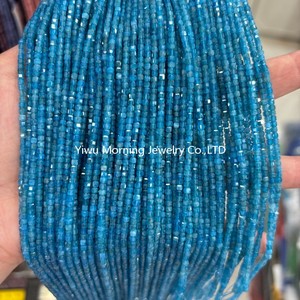 2 mét Tiny Kích thước Cube tự nhiên Bead đá quý để làm đồ trang sức apatite Malachite Agate hình vuông nhỏ Loose đá hạt - Product Image 2