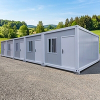 Maison conteneur de luxe moderne à énergie solaire, extensible, 20 pieds, 40 pieds, préfabriquée, modulaire et détachable pour usage résidentiel