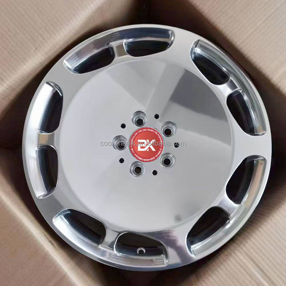 Bku Racing 5X112 Velgen 18 19 20 21 22 Inch Polish Chroom Verspringende Legering Personenauto Velgen Voor Mercedes W221 W222 W223