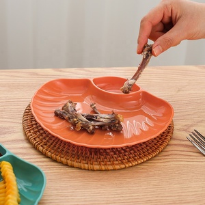 Piatto per gnocchi di tipo creativo a conchiglia piatto per frutta secca riutilizzabile in plastica Dim sum piatto divisorio durevole multifunzione - Product Image 3