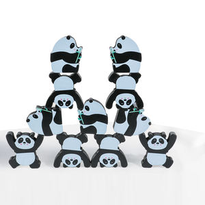 Vendita calda <span class=keywords><strong>giochi</strong></span> creativi simpatico Panda Balance Puzzle giocattoli educativi in legno Building Blocks per bambini - Product Image 6