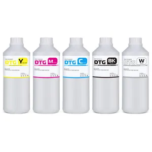 Xcellent High Quality 1000ml DTG Ink For Epson F2000 F2080 printhead for pure cotton canvas blended fabrics