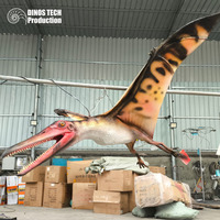 Modèle de dinosaure animatronique volant sur mesure à vendre ou robot pterosaure en silicone pour exposition dans un parc à thème Jurassic World