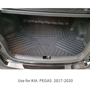 Juego completo personalizado de alta calidad antideslizante 3D TPE alfombrillas de coche bandeja de maletero alfombra de coche para <span class=keywords><strong>KIA</strong></span> Soluto - Product Image 4
