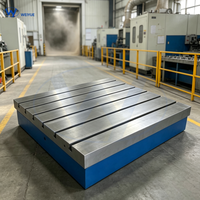 Plateforme modulaire en fonte à rainures en T, certifiée CE, sur mesure, anti-déformation, grande table pour systèmes d'inspection visuelle