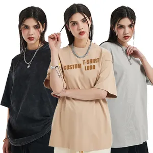 High Quality High Street Style T-shirts Short Sleeve 100% Cotton T-shirt For Women Custom T-shirts