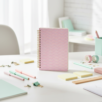 Carnet à spirale A5 en gros, fabriqué en papier de qualité supérieure avec reliure en zigzag pour étudiants