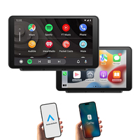 Pantalla de Navegación Portátil Inalámbrica CarPlay de 7 Pulgadas, Cámara para Auto con Pantalla CarPlay Integrada