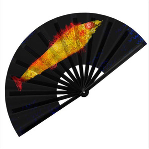 Vente en gros de ventilateurs pliants à la main en bambou de musique classique de couleur personnalisable de 13 pouces-Cadeaux promotionnels publicitaires - Product Image 5