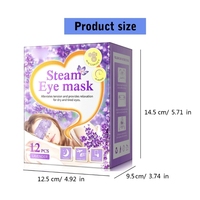 Masque pour les yeux de sommeil à la lavande jetable 12 pièces coussinet chauffant hydratant auto-chauffant pour les yeux pour un usage quotidien cadeaux d'affaires promotionnels